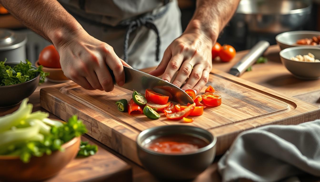 Ingredients prepared for a fast weeknight meal